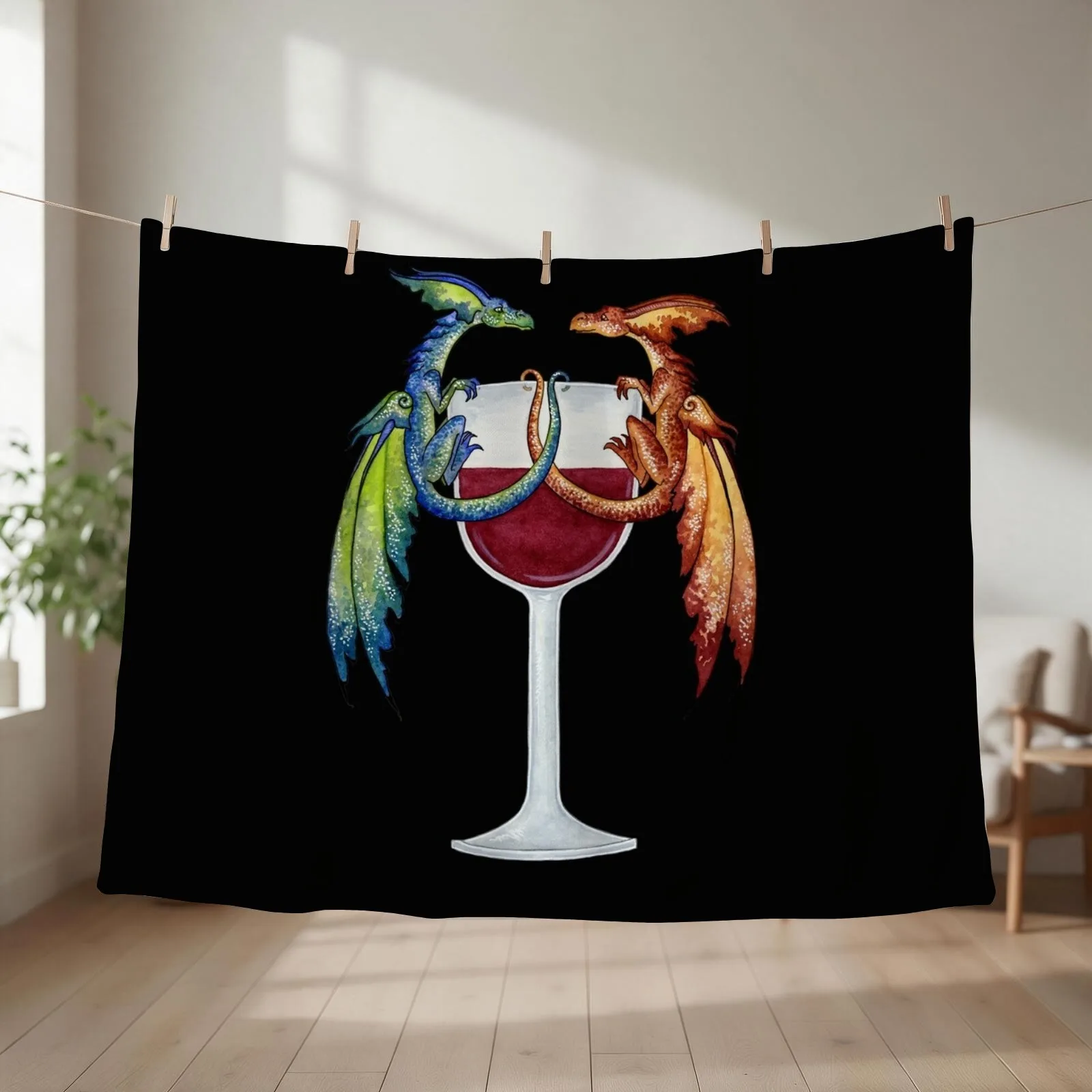 A Toast To Us Throw Blanket couch cozy soft plush fuzzy picnic outdoor blanket