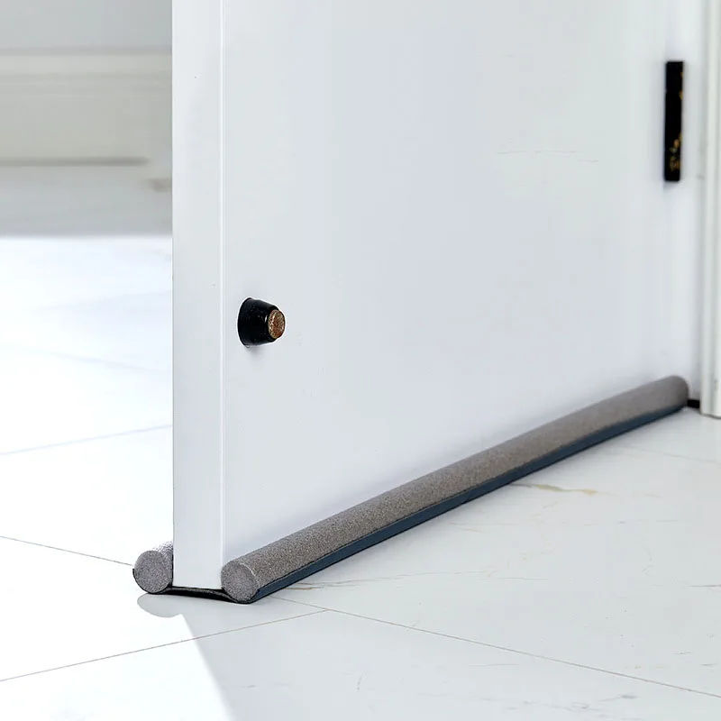 Dedicated Door Bottom Sealing Strip Under Door Draft Stopper Wind Noise Acustic Foam Blocker Insects Door Stopper Holder