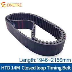 ONEFIRE High Quality Timing Belt 14M-1946/1960/2002/2044/2072/2086/2100/2156mm Width 25~80mm Rubber Closed Loop Belt