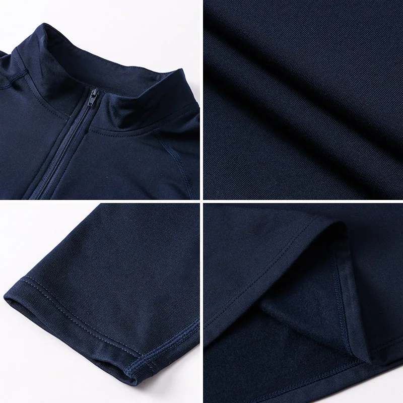 Men's Thermal Compression Shirts Long Sleeve Fleece Lined Quick Dry Tops Athletic Base Layer for Winter Skiing Runnning T-Shirts