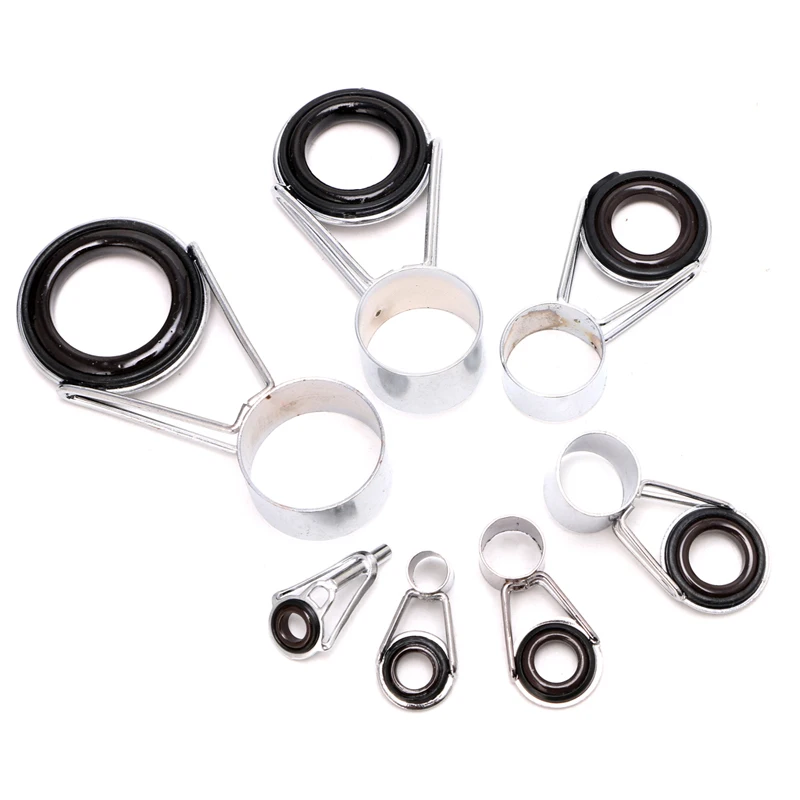PATIKIL Kit Riparazione Canna Da Pesca - 30 Anelli Guida In Ferro (2.6-3.6mm) Per Acqua Dolce E Salata