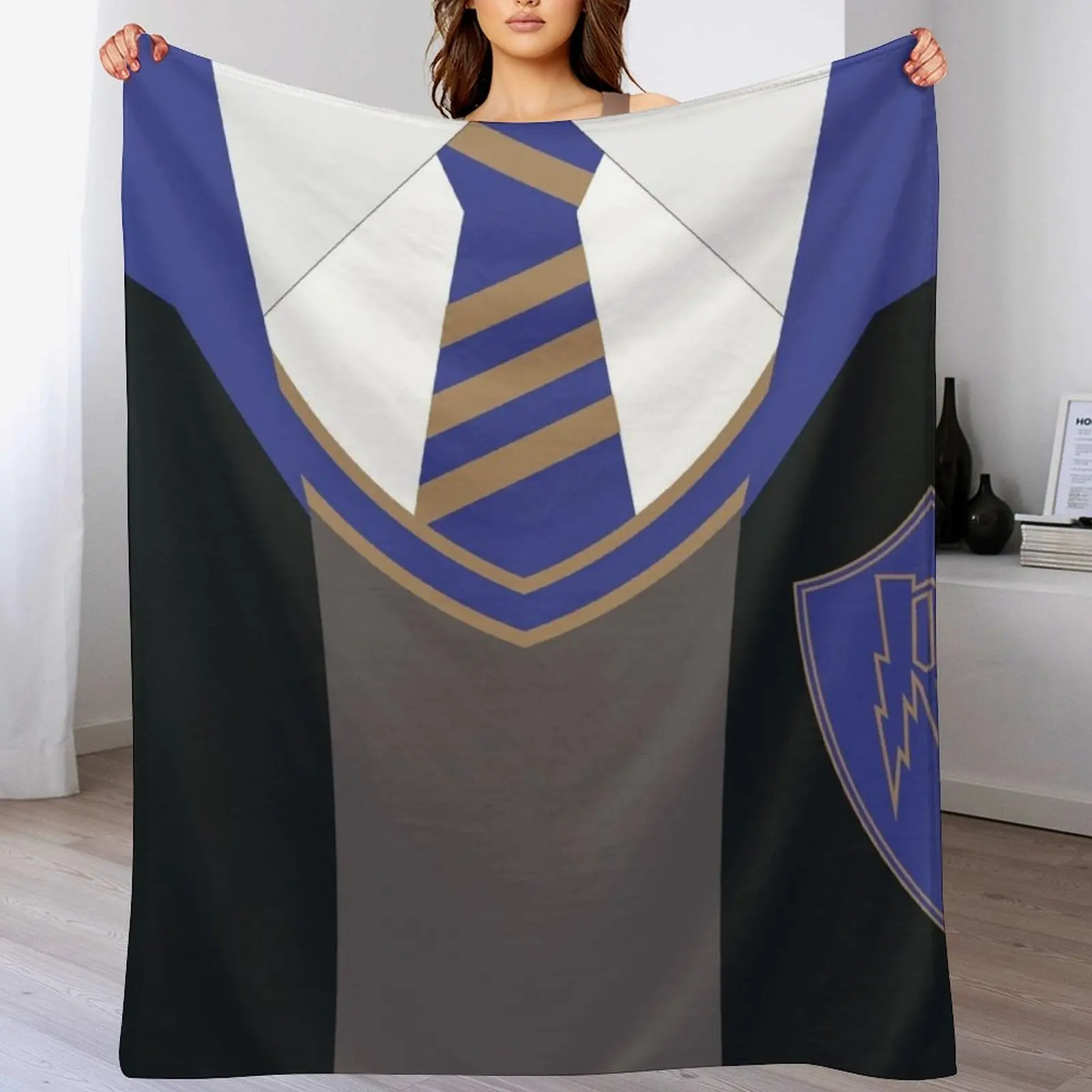 College Uniform R. Throw Blanket Luxury Luxury Throw Blankets