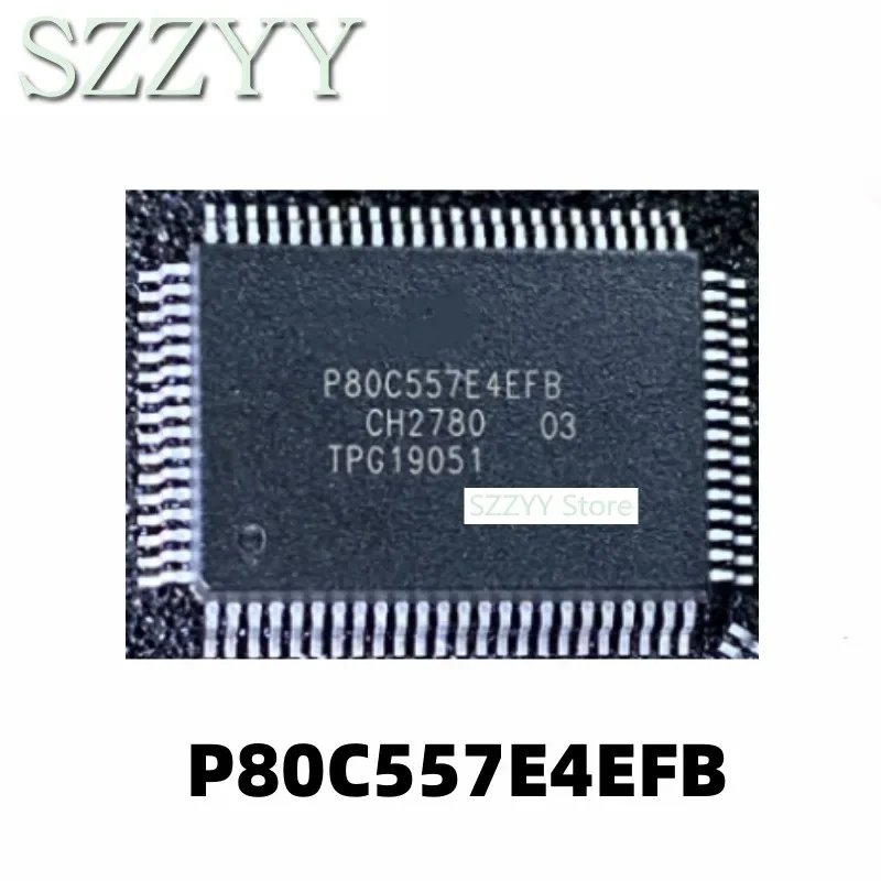 5PCS P80C557 P80C557E4EFB QFP80 Encapsulated Microcontroller IC Chip