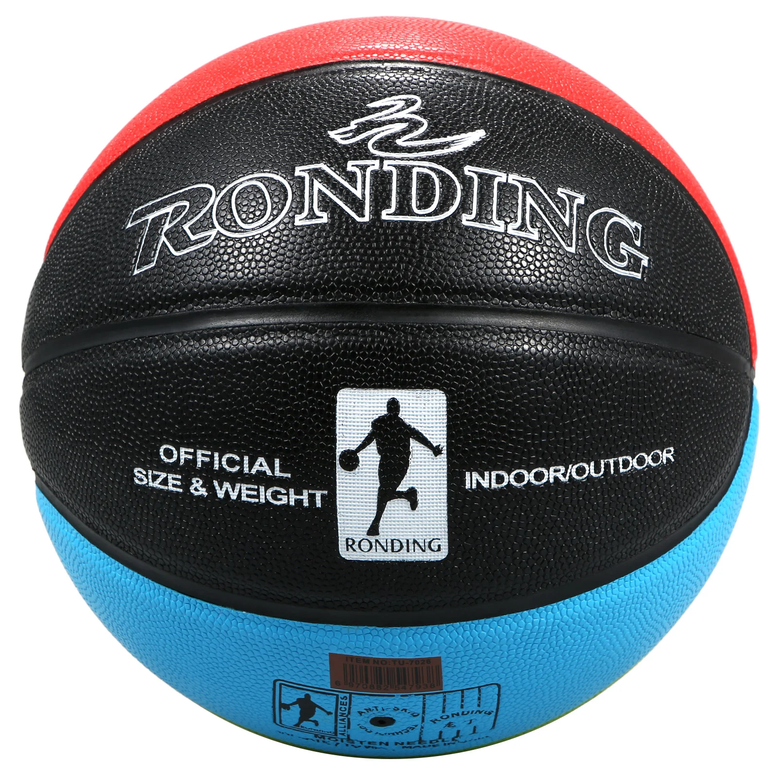 ネットバッグと針が付いた公式バスケットボール,屋外と屋内のトレーニングボール,pu素材,送料無料