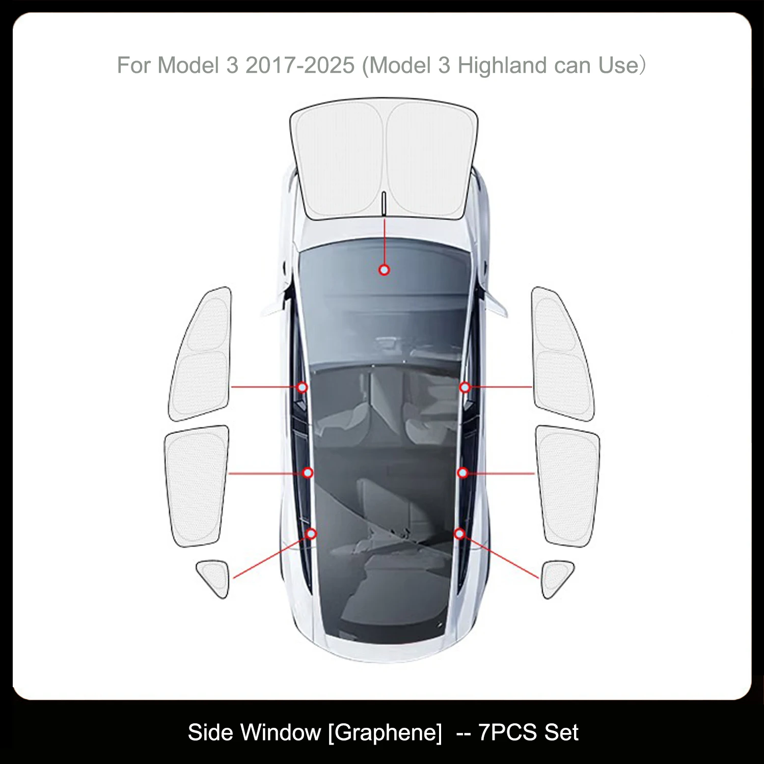 For Model3 7PCS Set