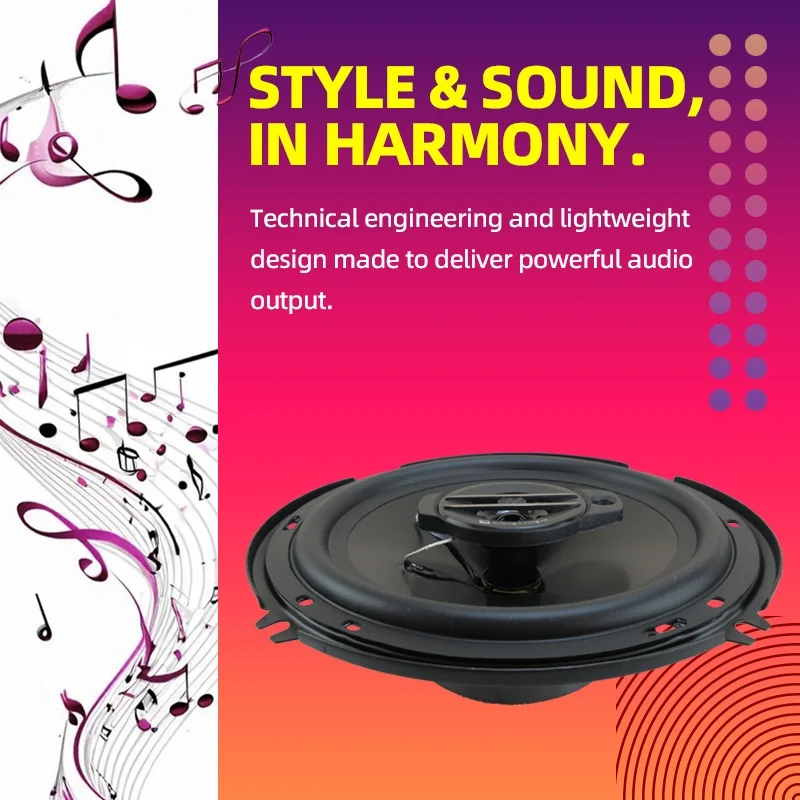 6-Inch 3-Way Car Speakers 4