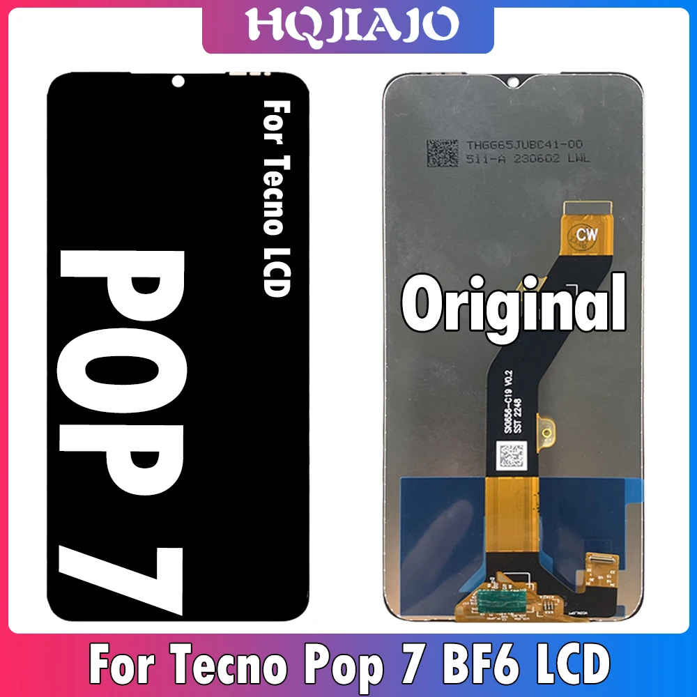 استبدال شاشة LCD لجهاز Tecno POP 7 بحجم 6.6 بوصة – تقييم شامل لوحدة الشاشة BF6 PC الأصلية