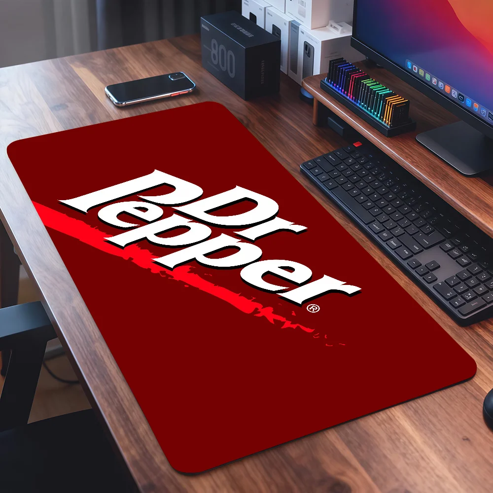 Fashion print D-Dr P-Pepper Mouse Pad Square Office Gaming Desk Mat Waterproof Non-Slip Rubber Decorative