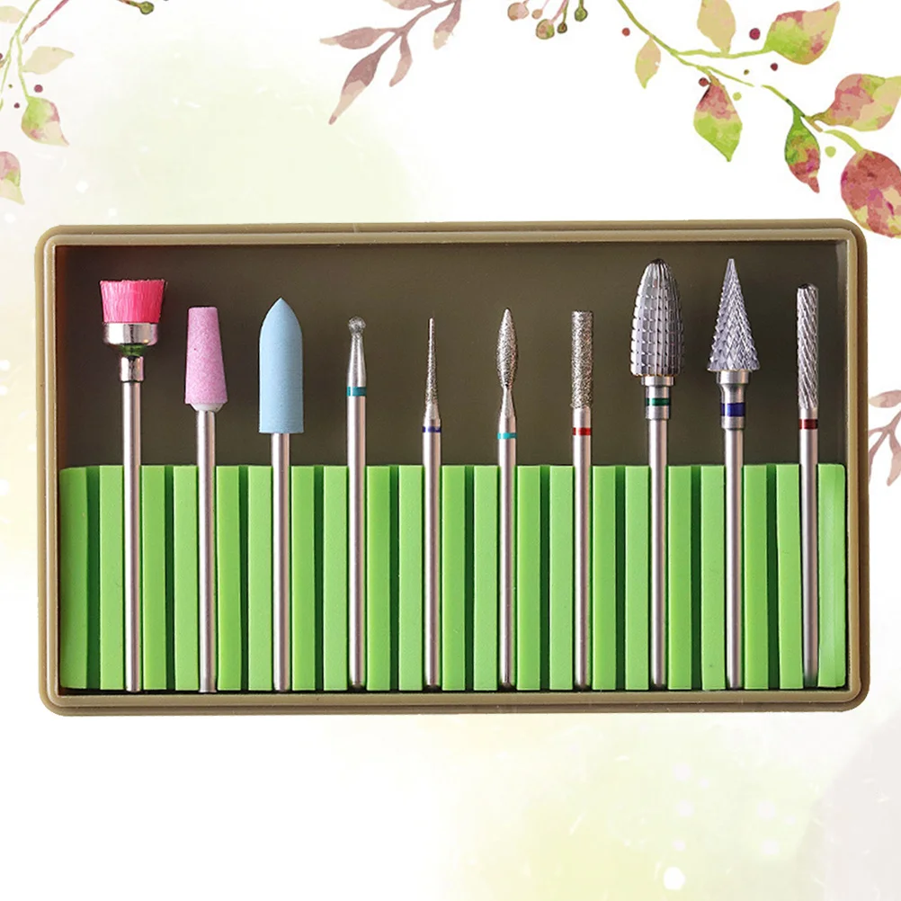 

1Set Professional Nail Drill Bits Set Green Efficiently Shape Polish Gel Acrylic Nails for Manicurist Beginner