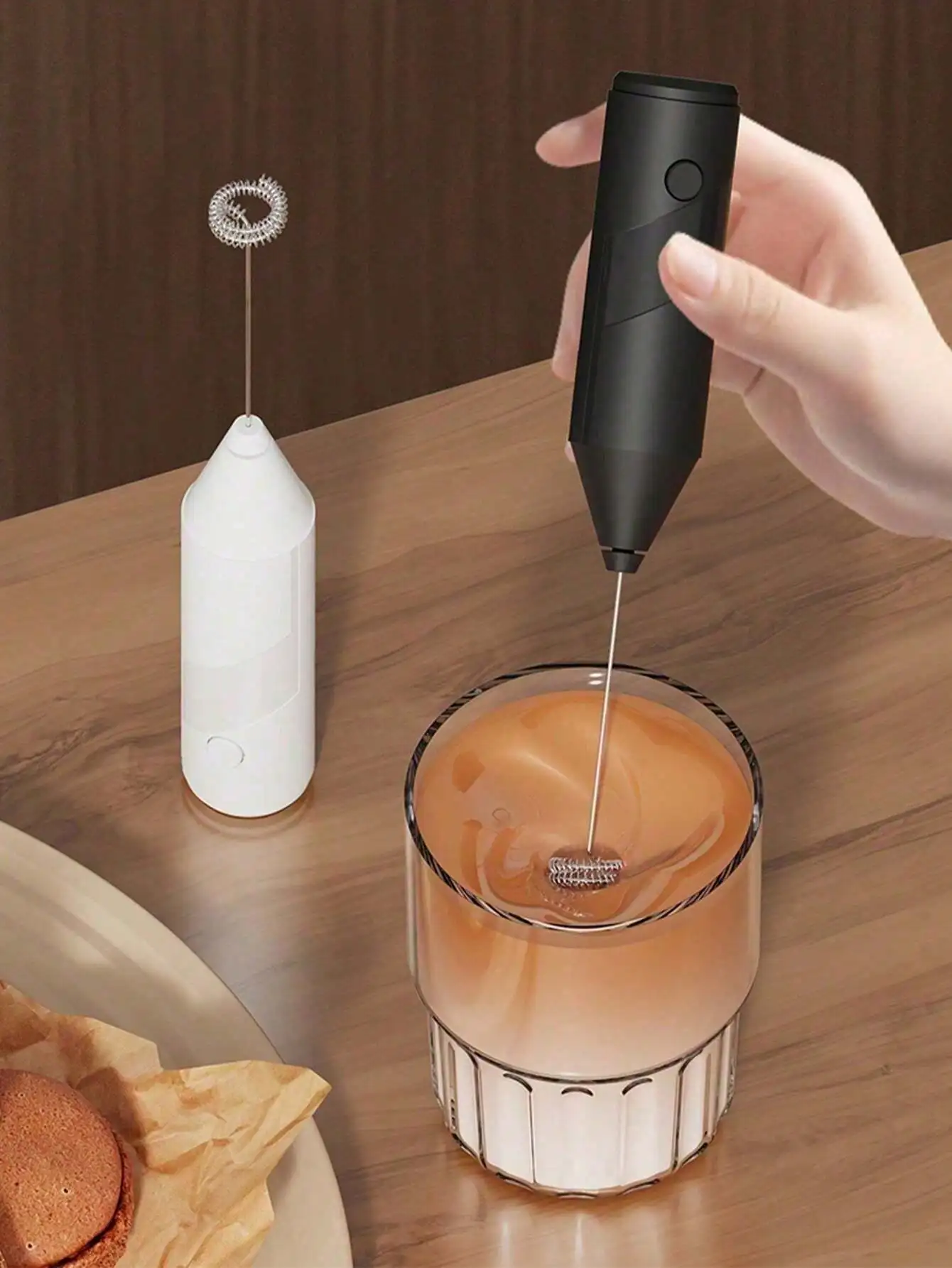 

Mini Handheld Electric Milk Frother Portable Milk Whisk Home Back To School Supply
