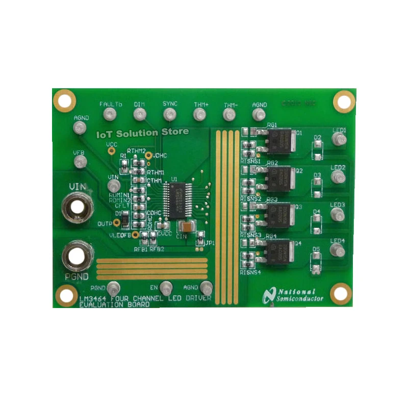 LM3464AEVAL/NOPB — LM3464A 4 Channel LED Driver Evaluation Board