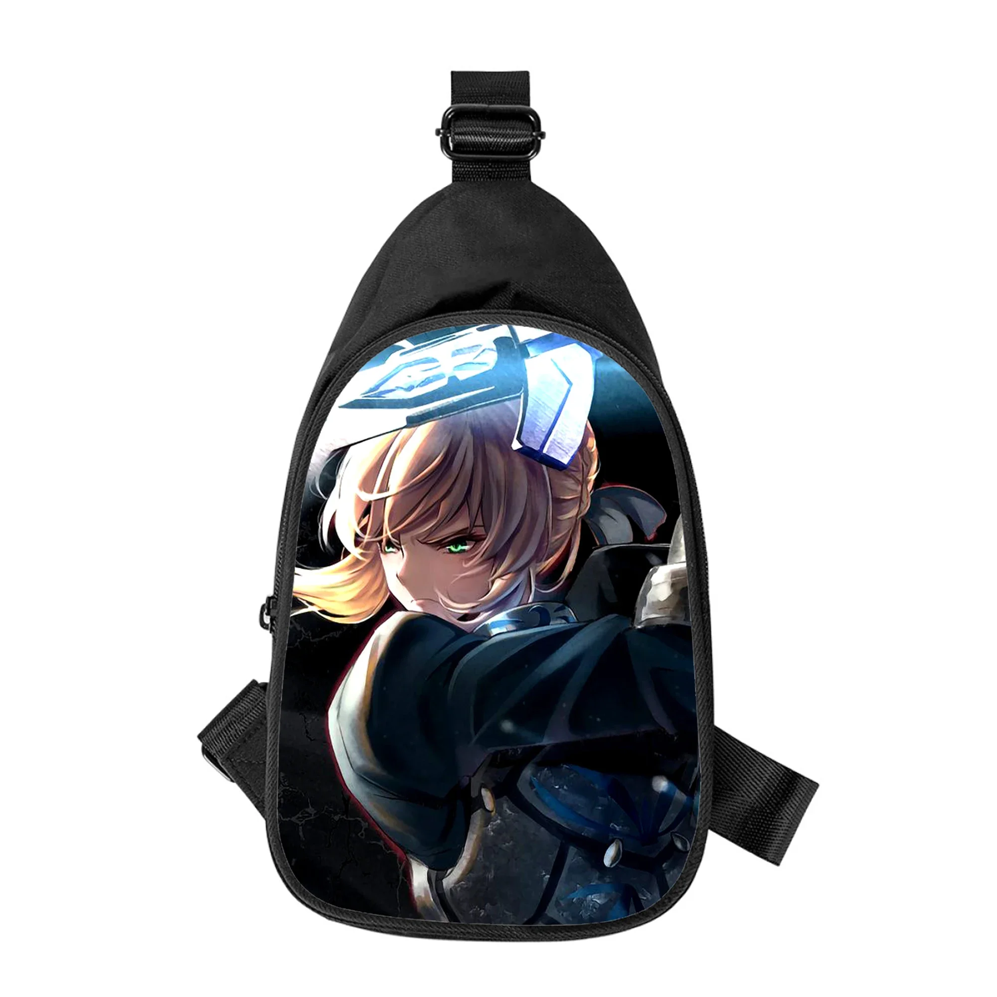 Anime Fate saber 3D Druck Neue Männer Kreuz Brust Tasche Diagonal Frauen Schulter Tasche Mann Schule Taille Pack Männliche brust pack