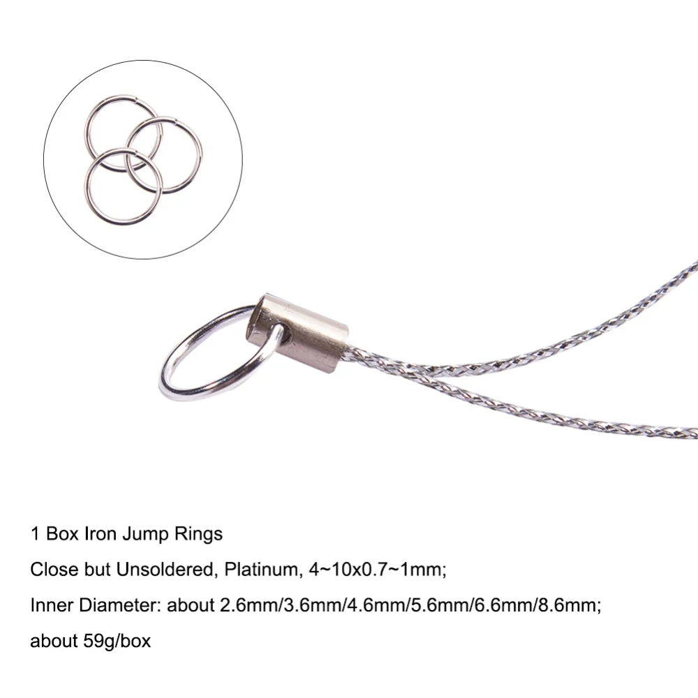 Iron Open Jump Rings for DIY Craft Projects
