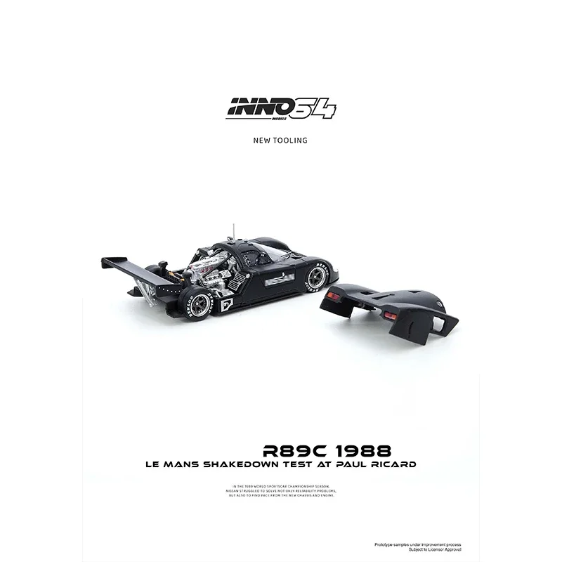 PreSale INNO 1:64 R89C LeMans Shakedown Test 1988 Diecast Diorama Car Model Collection Miniature Toys