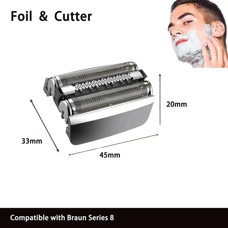 سلسلة رأس بديلة 8 83M متوافقة مع ماكينة الحلاقة الكهربائية Braun S8 8320S,8325S,8330S,8340S,8350S,8345s,8360cc,8365cc, #3