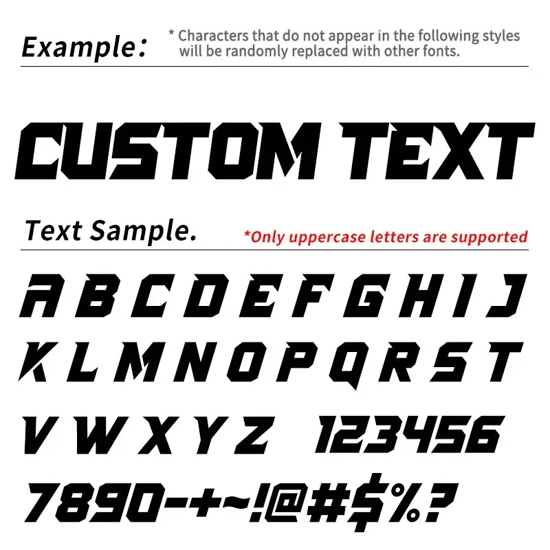 1PC Blood Racing Font Custom Car Windshield Stickers Personalized Tuning Waterproof DIY Vehicle Window Body Durable Vinyl Decals