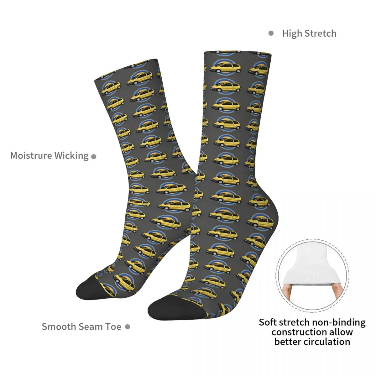 RT Socks Winter Yellow Stockings Korean Men Comfortable Socks Pattern Running Sports Non Slip Socks