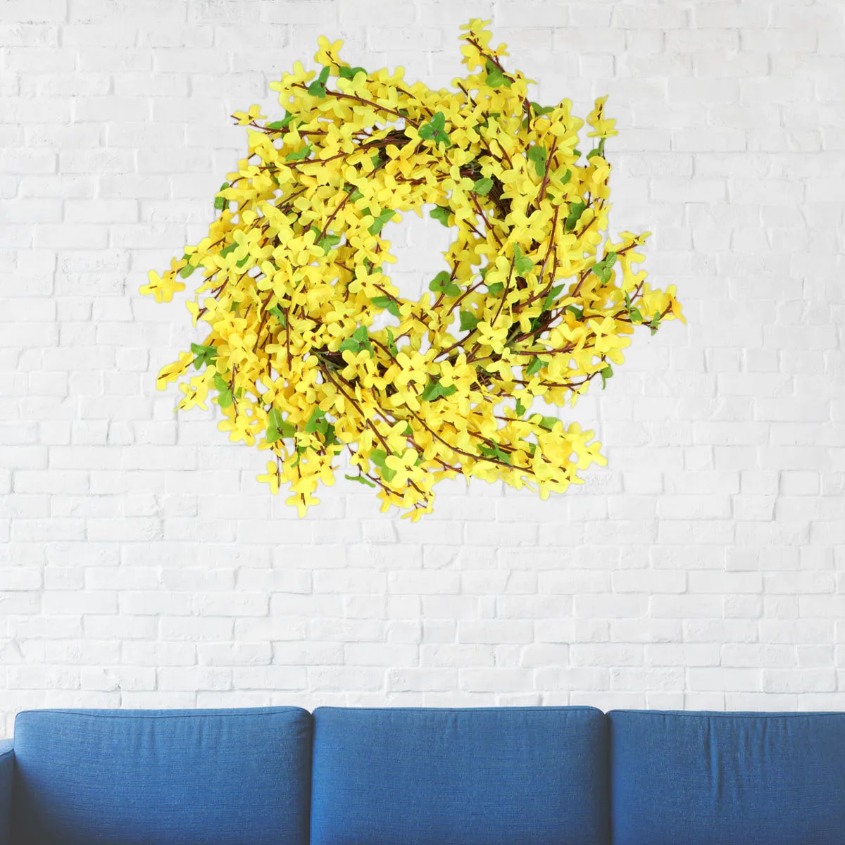 

1pc Artificial Wreath Winter Garland Eco Friendly Bird Nest Decoration Plastic Flower Garland Home Wedding Decor