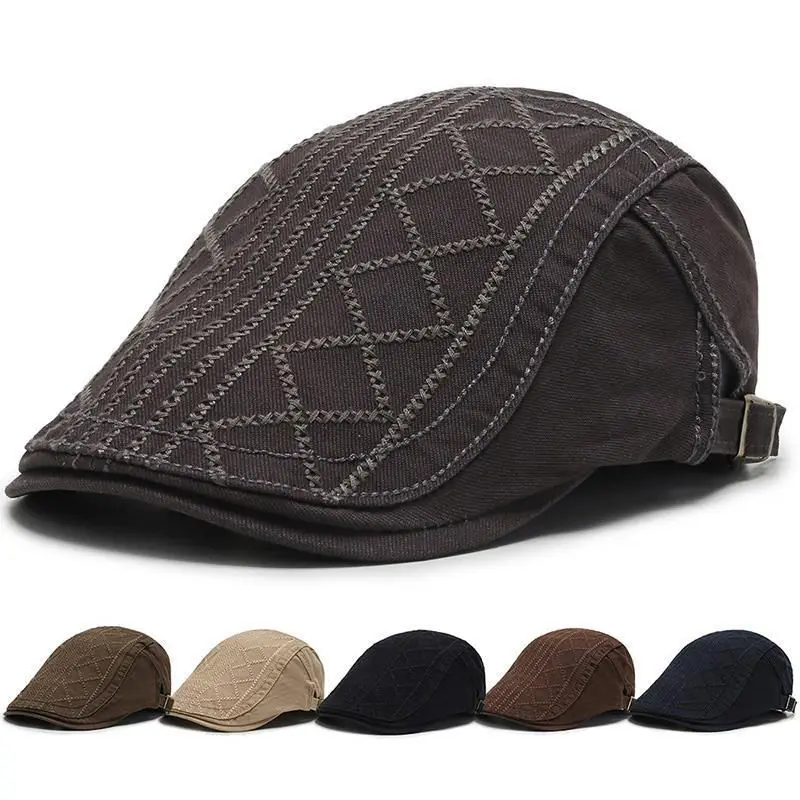 

Hat Men's Beret Spring And Summer Thin Forward Hat Middle And Old Age Duck Tongue Hat Fashion Autumn Leisure Versatile