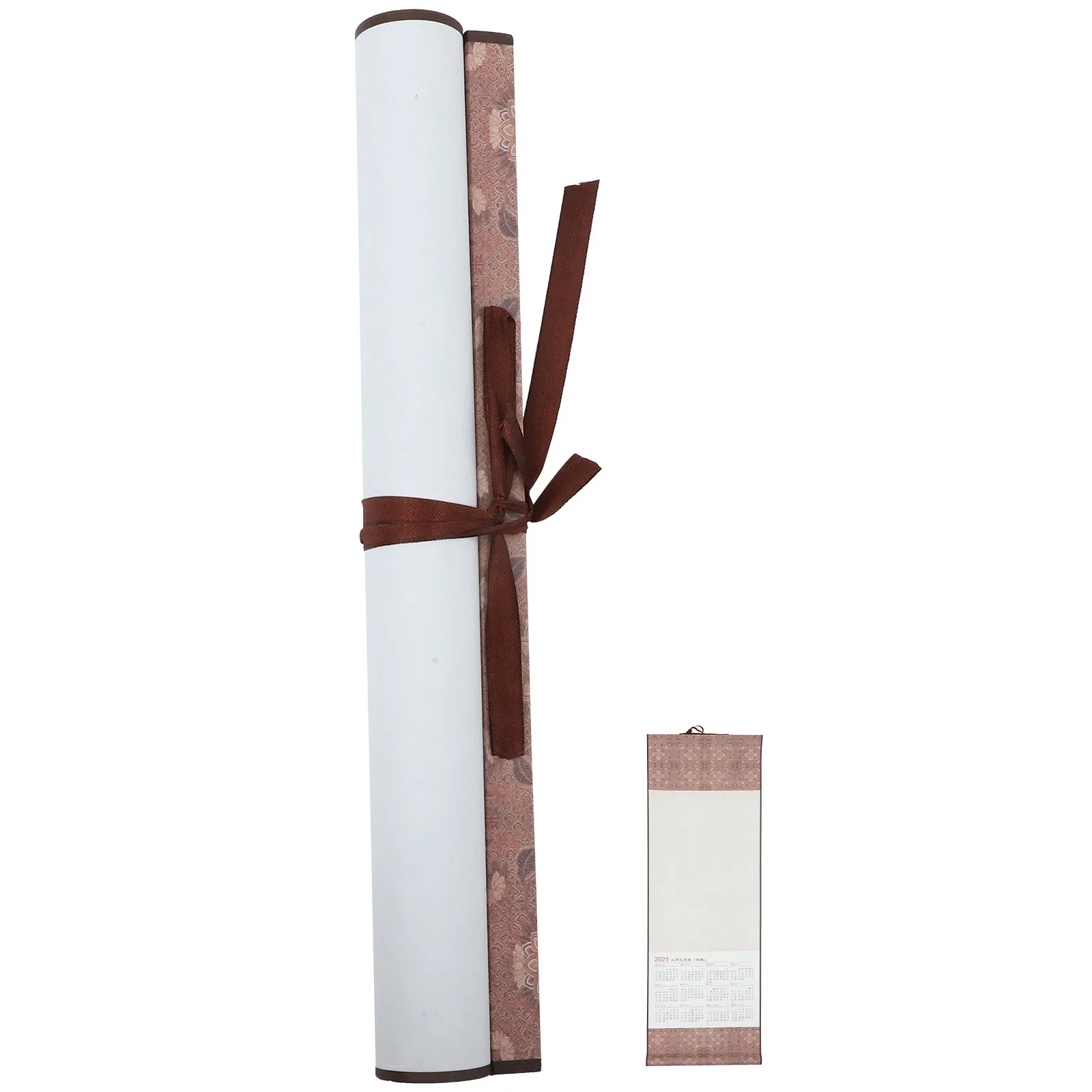 

Chinese Calligraphy Blank Scroll 2025 Wall Hanging Calendar Painting Paper Scroll for Home Multi Function Painting Supply