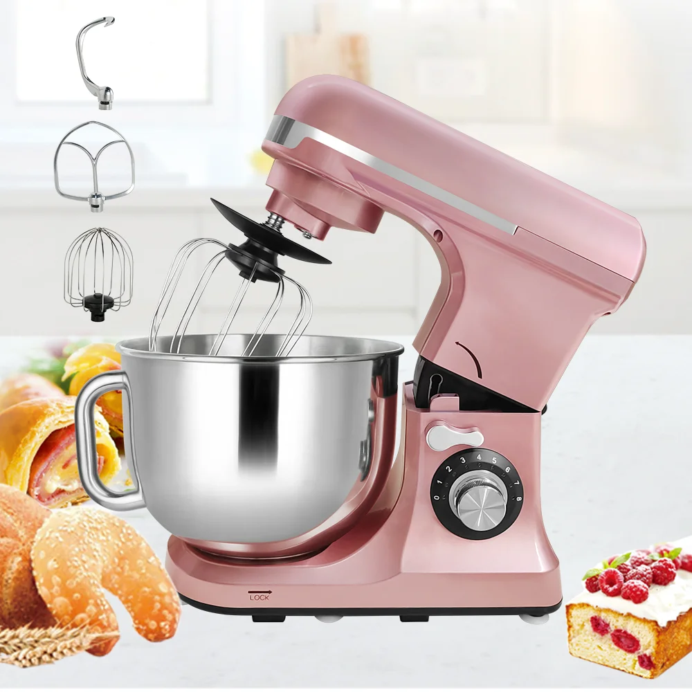 For Home Multifunction 1300W Stand Cake Mixer Electric Mixer Stand Machine DC Motor Super Silent