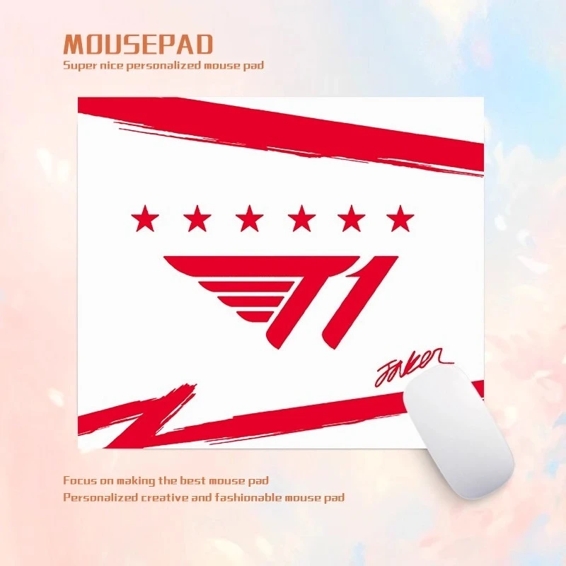 

S15 Champions T1 Mouse Pad Rubber Six-Crown Champion Gaming /office Desk Mat Custom Mouse Pad