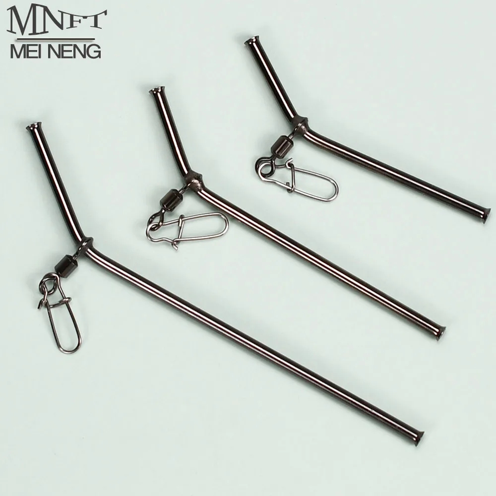 MNFT 6 Stücke 7 cm/9 cm/12 cm Kleines Messingrohr Angeln Balance Stecker Angelgerät Anti Tangle Booms Meeresangeln Zubehör