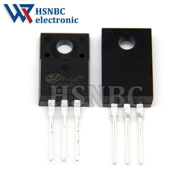 10 Pz/lotto SVF2N65F 2N65 SVF2N65 TO-220F 2A 650V N-channel MOSFET di Potenza Transistor 100% Nuovo Originale