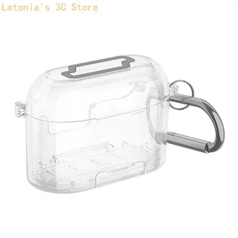 On-the-Go Earbud Charging Case Cover for NC9 2024, Two-Piece Shell with Carry Clip and Open Port Access for Storage X3UB