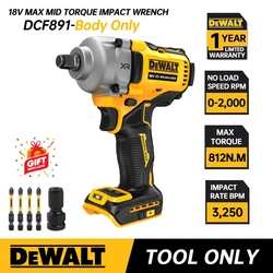 DEWALT DCF891B Cordless Impact Wrench With Hog Ring Anvil DCF891 Tool Only 812N.m High torque Dewalt Professional Power Tool