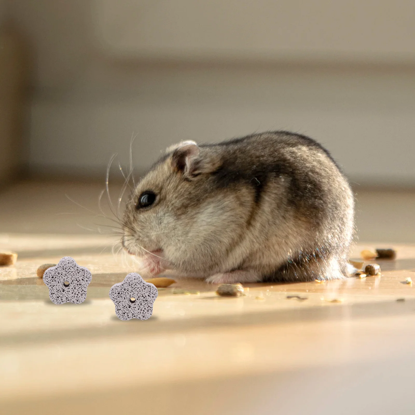 

12Pcs Premium Mineral Teeth Stone Set for Rodents Natural Chew Aid Prevents Cage Damage Promotes Oral Health in Small Animals