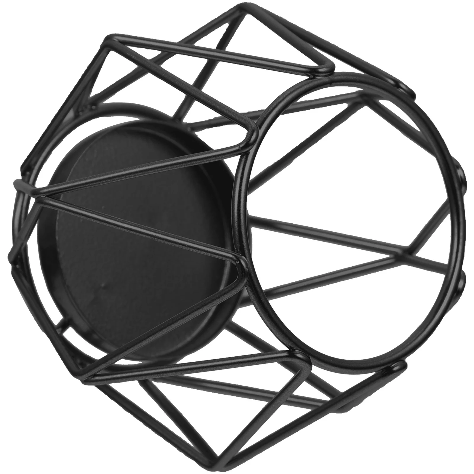 

Iron Holder Black Geometric Design Wedding Party Home Decor Table Centerpiece Desktop Ornament For Living Room