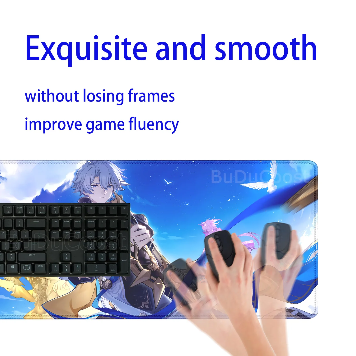 Juego Honkai Star Rail Phainon alfombrilla de ratón alfombra de Pc impresión HD alfombrilla de ratón para ordenador portátil teclado accesorios de oficina alfombrilla de escritorio teclado
