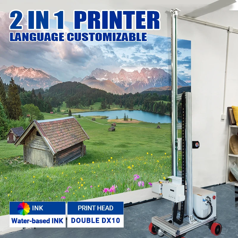 TH-WP200X 2 in1 High Quality Wall and Floor Printing Machine 3D Wall and Ground Inkjet Printer Factory Wall Mural Printer