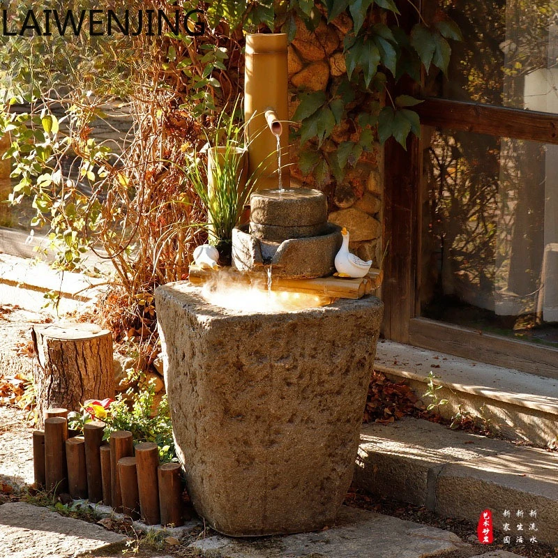 

SGF Chinese Style Courtyard Water Fountain Ornament Floor Standing Circulating Landscape Decoration
