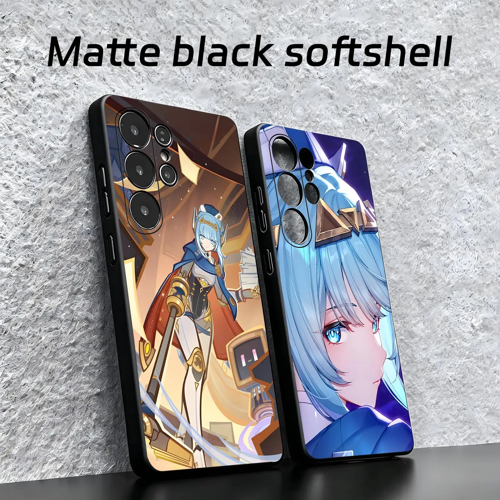 genshin impact Ineffa  Phone Case For Samsung S26 S25 S24 S23 S22 S21 S20 Ultra Note20 Soft black Shockproof Cover