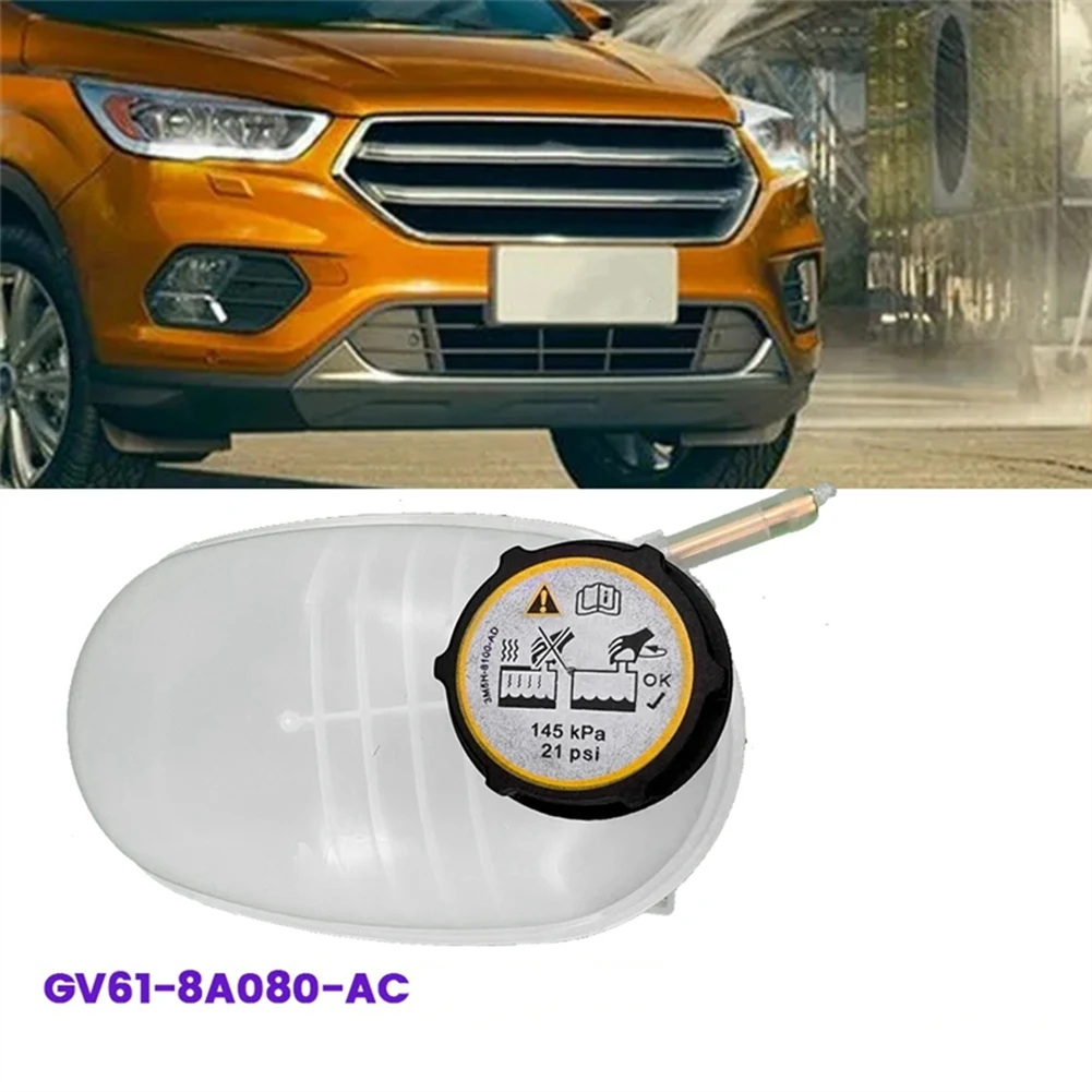 Super Sale Car Radiator Reservoir Coolant Expansion Tank Assembly GV61-8A080-AC for Ford Kuga Mk2 Ecoboost 2017-2019 GV618A080AD