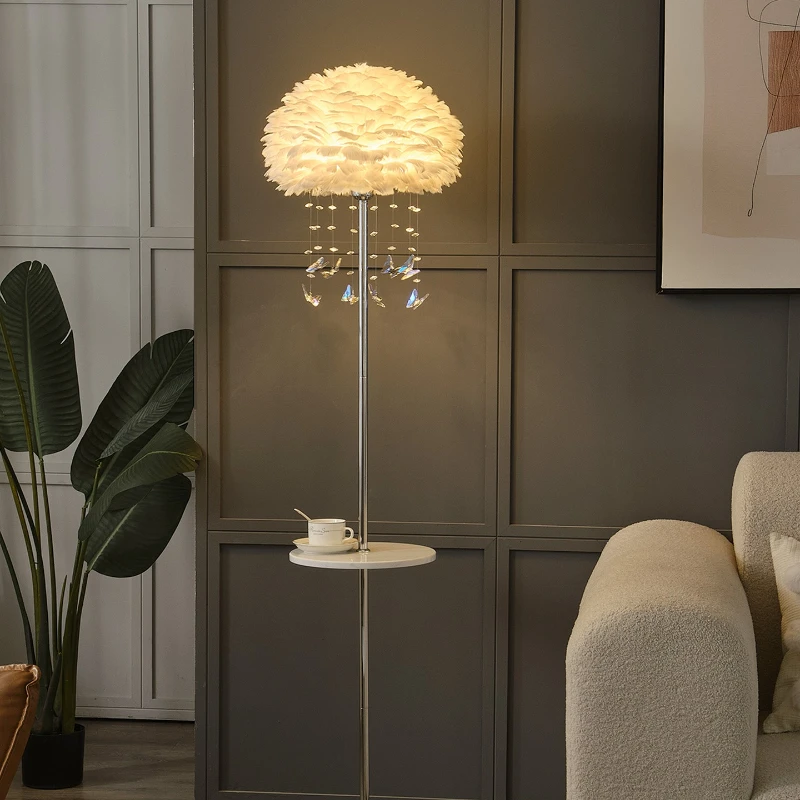 

Торшер «Бабочка», кремовый ветер, диван для гостиной рядом со светом, роскошная элитная спальня, прикроватная атмосфера, вертикальное хранилище