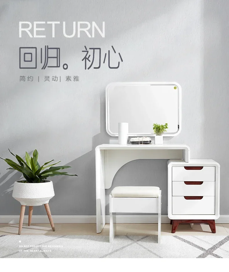 

Dresser Bedroom Modern Minimalist Makeup Table Retractable Furniture