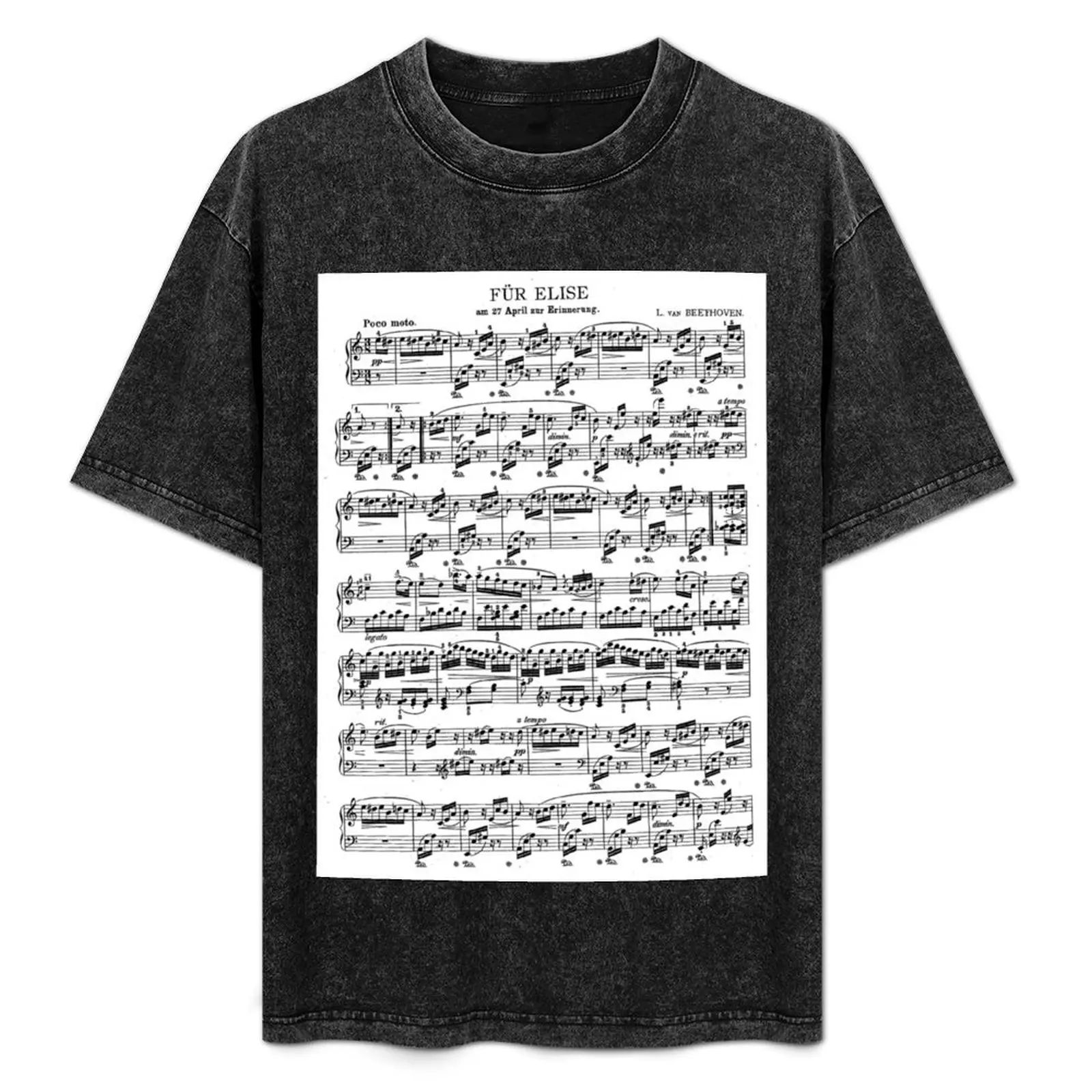 

Beethoven Fur Elise T-Shirt Soft Stretch Short Sleeve Top