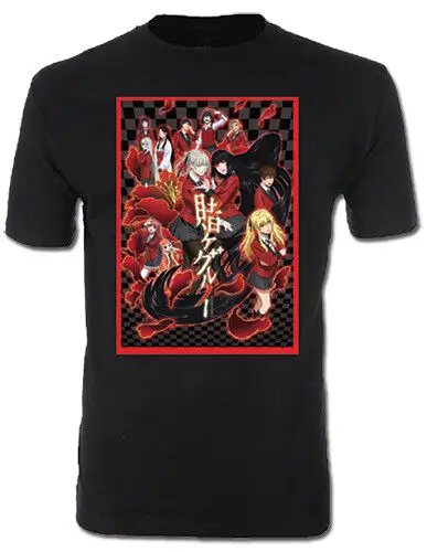 

**Legit** Kakegurui Yumeko Kirari Group Key Art Authentic Anime T-Shirt #25346