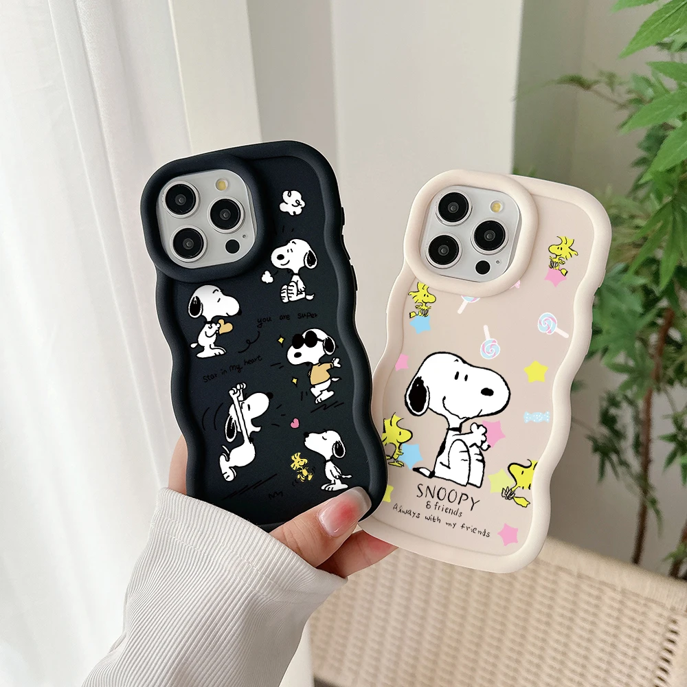 Cute Anime Snoopys Phone Case For Samsung A03 A04 A05S A10S A11 A12 A20S A21S A13 A14 A55 A54 A34 A53 A30 A32 A33 A73 5G Cover