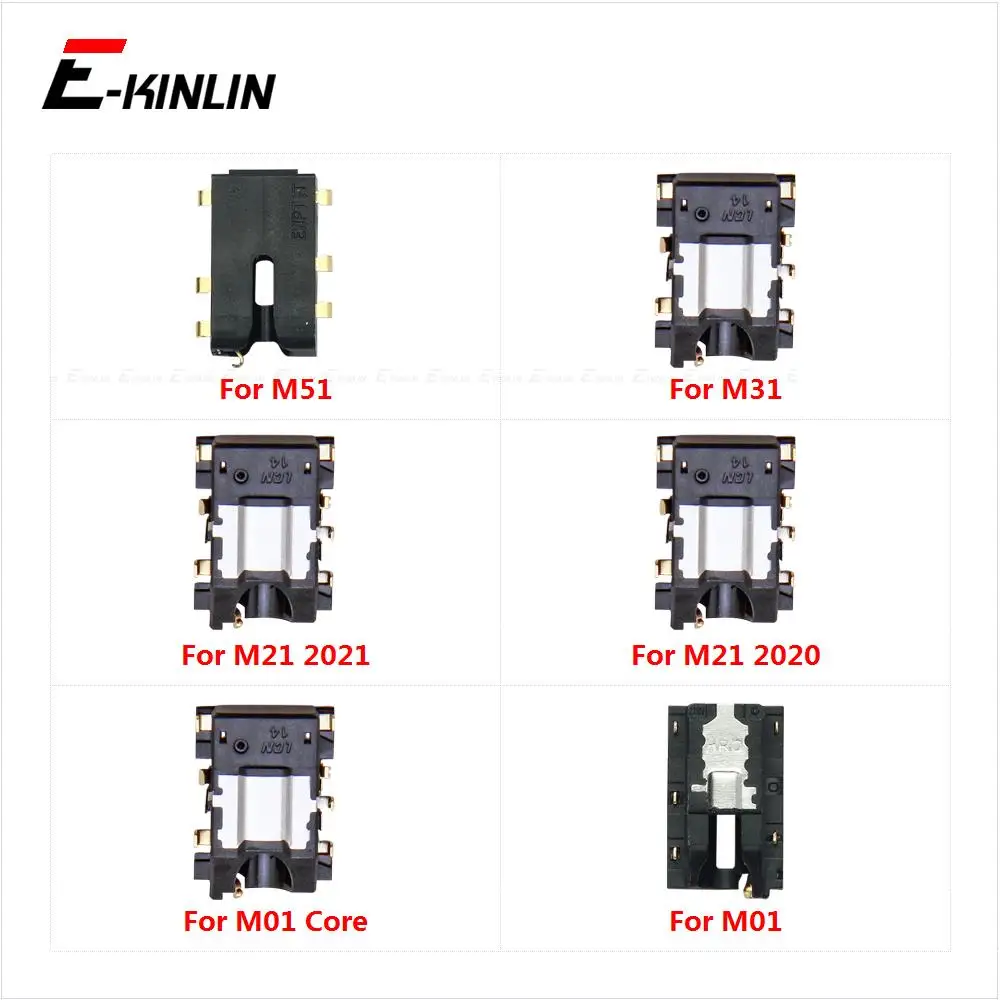 Ear Earphone Jack Audio Flex For Samsung Galaxy M01 Core M51 M31 M21 2020 2021 Headphone Port Connector Repair Parts