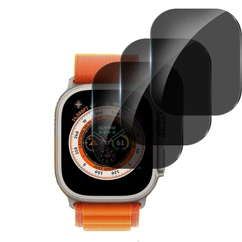 Apple için özel temperli cam ekran koruyucu izle Ultra 49mm Film çizilmeye dayanıklı kabarcık ücretsiz iWatch Ultra aksesuarları