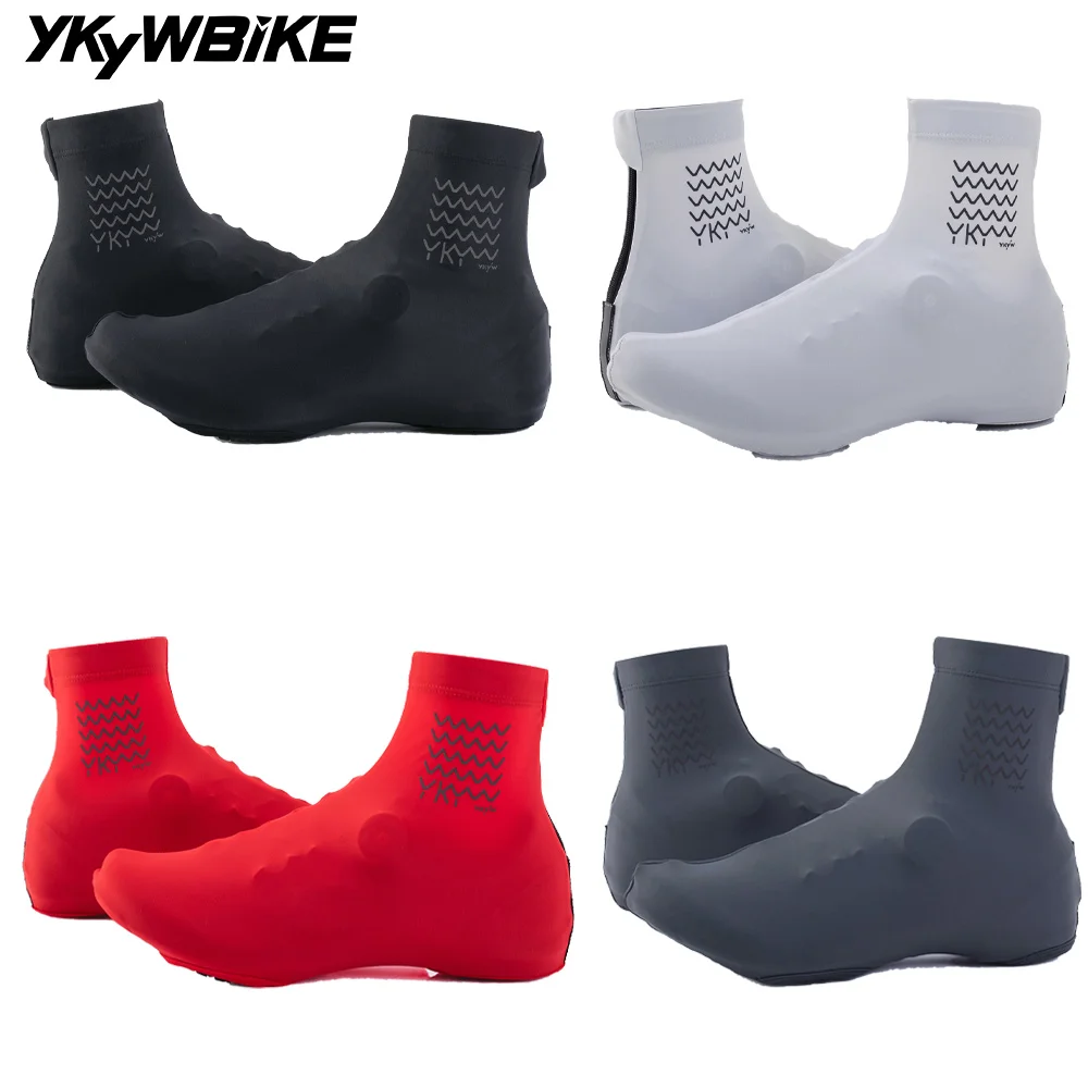AliExpress YKYWBIKE Cycling Shoe Cover Road Bike Overshoes Lightweight Women Men Elastic Overshoes MTB Bicycle Shoes Cover Reflective