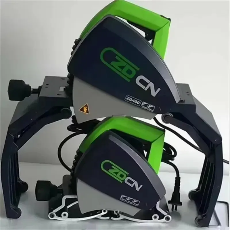 400W 220V Portable Pipe Cutting Machine for Round Steel PVC Aluminum Tube Cutter Hand Pushed Metal Plastic Pipe Saw Model