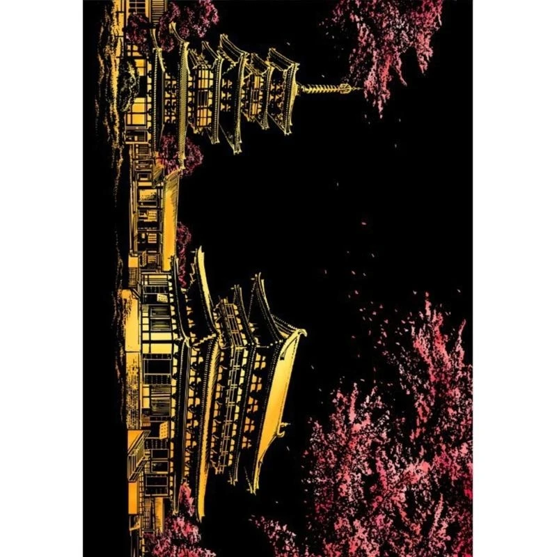 Q0KB Tranh Rainbow Tranh cho người lớn Scratch Scratch Tranh về nhà DIY DIY Scratch Creat