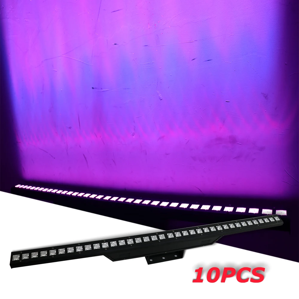 10Pcs/Lot LED 36x3W RGB 3in1 Beam Wash Wall Light DJ Disco Party Stage Light Strobe Effect For Bar Party Holiday Wedding Xmas