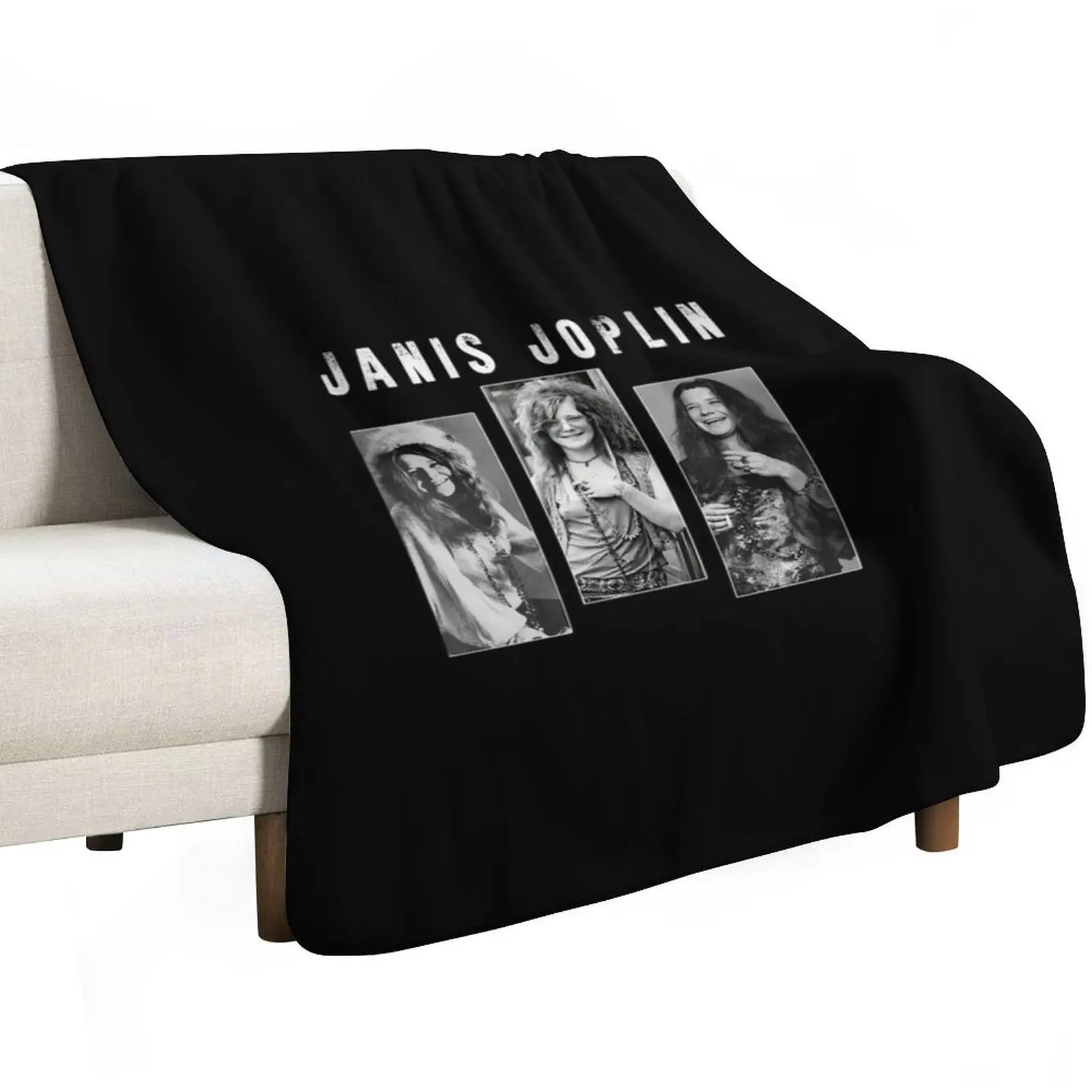 Vinagge Janis-Joplin art Throw Blanket funny gift Furry cosplay anime Loose For Decorative Sofa Luxury St Blankets