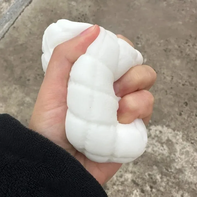 Soft square white milk pillow, creative toys for relieving stress in the office, and interesting sense of pressure resistance. view 4